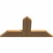 Ekena Millwork Portland Timber Gable Bracket, Western Red Cedar, 36"W x 18"H x 1 1/2"D x 5 1/2"F, 12/12 Pitch GBW036X18X0206POR00SWR - alternate 2